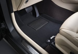 Chevrolet Corvette Floor Mat Set - Front - 3D MAXpider - Elegant Series - Black - `20-`23